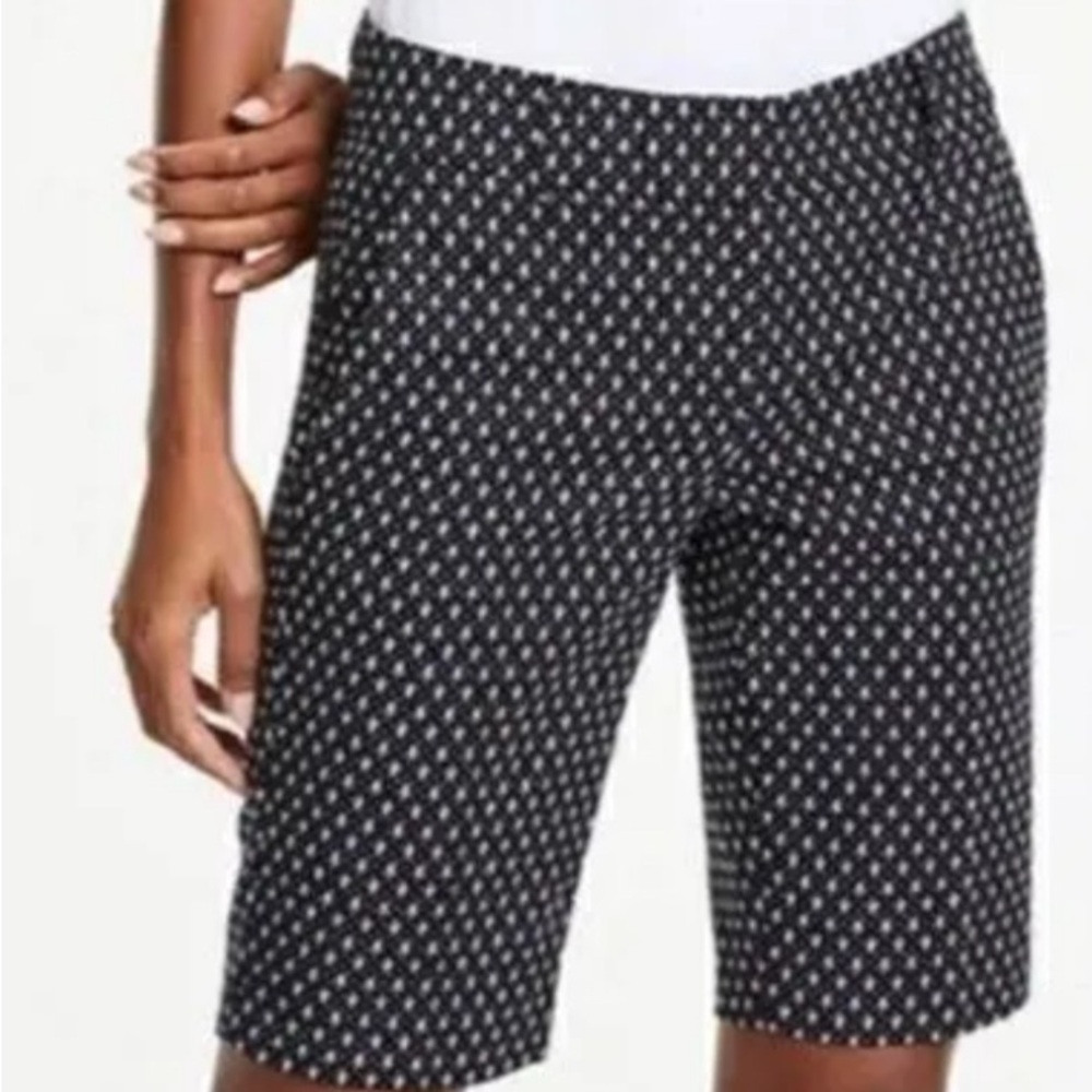 Chico's Black and White Polka Dot Shorts